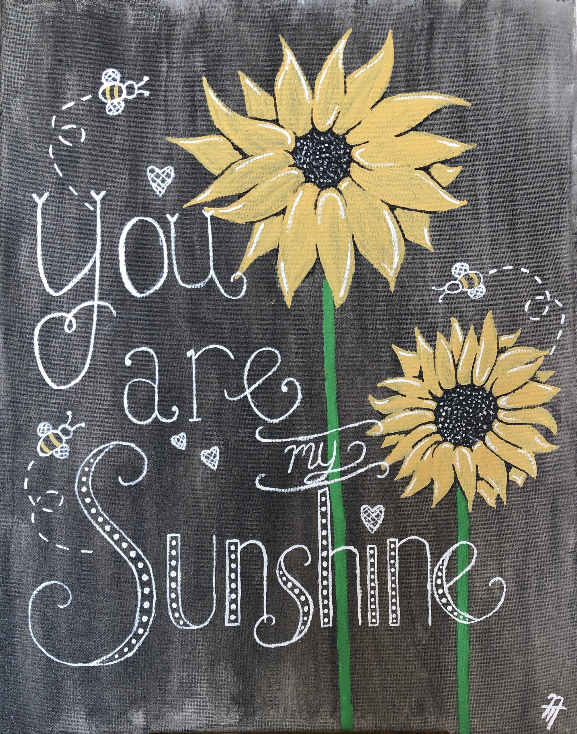 You are my sunshine painting